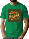 Tabarnak Elegant French Canadian Swear Word Design T-Shirt for Men & Women, T-Shirts Graphic Tee - Green