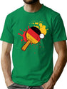 Table Tennis With Germany Flag Bootleg Graphic T-Shirt - Green