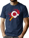 Table Tennis With Japan Flag Bootleg Graphic T-Shirt - Navy