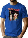 Taehyung Bootleg Vintage Shirt Bootleg Graphic T-Shirt - Blue