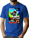 Taekwon V Bootleg Cover Art Bootleg Graphic T-Shirt - Blue