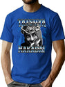 Tatsuya Nakadai 90S Bootleg Style Bootleg Graphic T-Shirt - Blue
