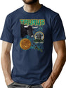 Taurus Zodiac Retro Bootleg Rap Unisex Bootleg Graphic T-Shirt - Navy