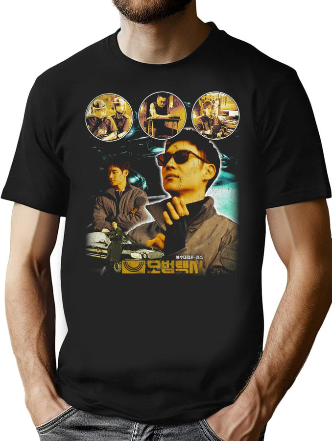 Taxi Driver Vintage 80S Bootleg Design Bootleg Graphic T-Shirt - Black