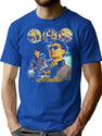 Taxi Driver Vintage 80S Bootleg Design Bootleg Graphic T-Shirt - Blue