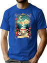 Tea Lover Tea Enthusiast T-Shirt for Men & Women, T-Shirts Graphic Tee - Blue