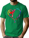 Teakwondo Heart T-Shirt for Men & Women, T-Shirts Graphic Tee - Green