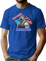 Teddy Theodore Roosevelt Bootleg 90'S American Hero Bootleg Graphic T-Shirt - Blue