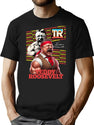 Teddy Theodore Roosevelt Bootleg 90'S Wrestling Lifting Bootleg Graphic T-Shirt - Black