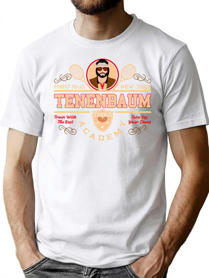 Tenenbaum Tennis Academy T-Shirt for Men & Women, T-Shirts Graphic Tee - Black