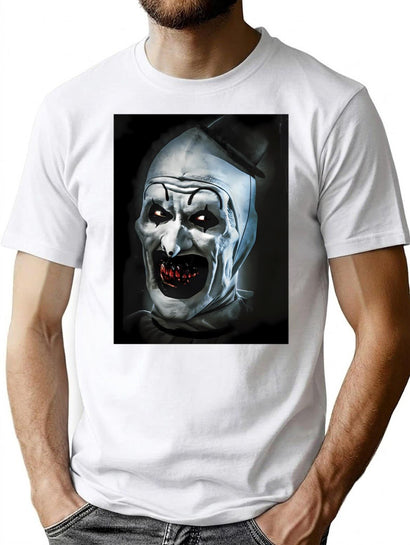 Ter.Rifier Medium Horror T-Shirt for Men & Women, T-Shirts Graphic Tee - Black