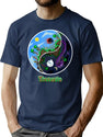 Terraria Game Night And Day Horror Design T-Shirt for Men & Women, T-Shirts Graphic Tee - Navy
