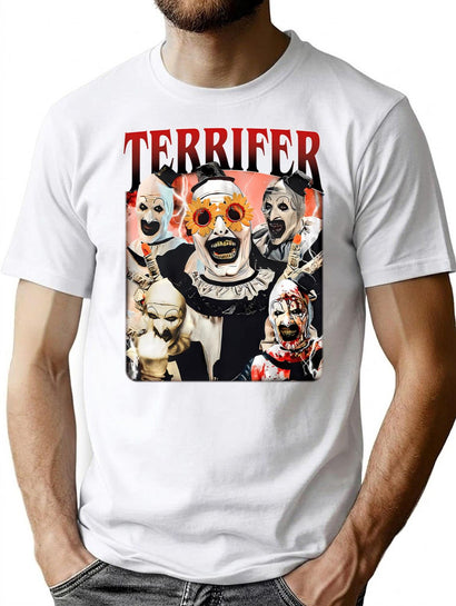 Terrifer Retro Vintage T-Shirt for Men & Women, T-Shirts Graphic Tee - Black