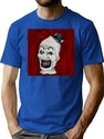 Terrifier 2 Design T-Shirt for Men & Women, T-Shirts Graphic Tee - Blue