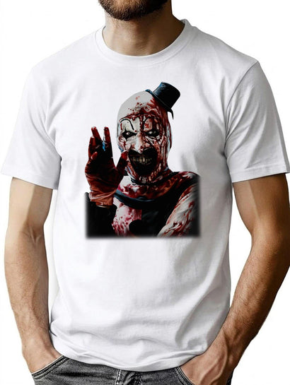 Terrifier 2 Fan Art Classic T-Shirt for Men & Women, T-Shirts Graphic Tee - Black
