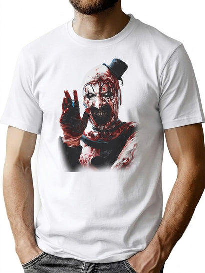Terrifier 2 Fan Art T-Shirt for Men & Women, T-Shirts Graphic Tee - Black