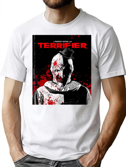 Terrifier 2 Horror Film 2022 T-Shirt for Men & Women, T-Shirts Graphic Tee - Black