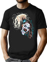 Terrifier 2 Little Pale Girl Art The Clown Spooky Horror Movie T-Shirt for Men & Women, T-Shirts Graphic Tee - Black