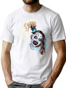 Terrifier 2 Little Pale Girl Art The Clown Spooky Horror Movie T-Shirt for Men & Women, T-Shirts Graphic Tee - White