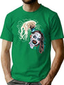 Terrifier 2 Little Pale Girl Art The Clown Spooky Horror Movie T-Shirt for Men & Women, T-Shirts Graphic Tee - Green
