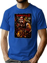 Terrifier 2 Poster T-Shirt for Men & Women, T-Shirts Graphic Tee - Blue