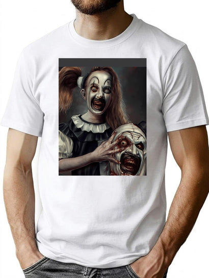 Terrifier 2- The Little Pale Girl Graphic T-Shirt for Men & Women, T-Shirts Graphic Tee - Black