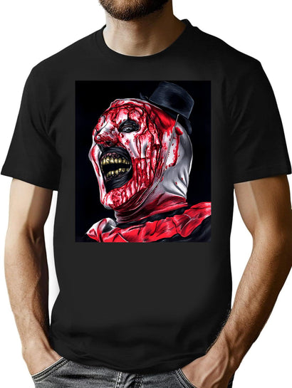Terrifier 2 (12) T-Shirt for Men & Women, T-Shirts Graphic Tee - Black
