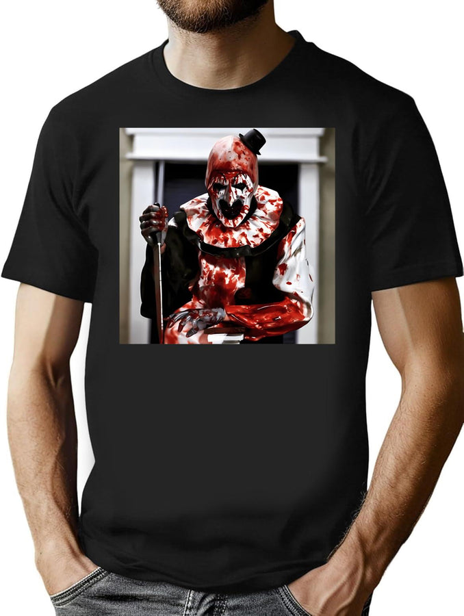 Terrifier 2 (15) T-Shirt for Men & Women, T-Shirts Graphic Tee - Black