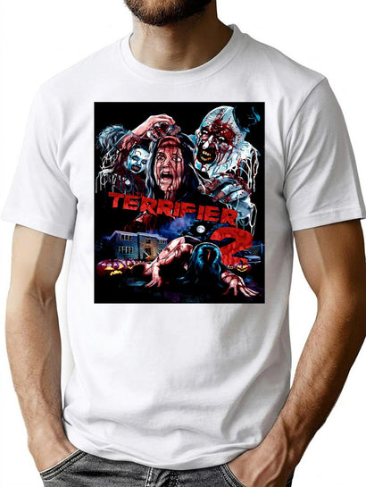 Terrifier 2 (16) T-Shirt for Men & Women, T-Shirts Graphic Tee - Black