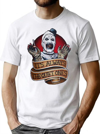 Terrifier 2 (2) T-Shirt for Men & Women, T-Shirts Graphic Tee - Black