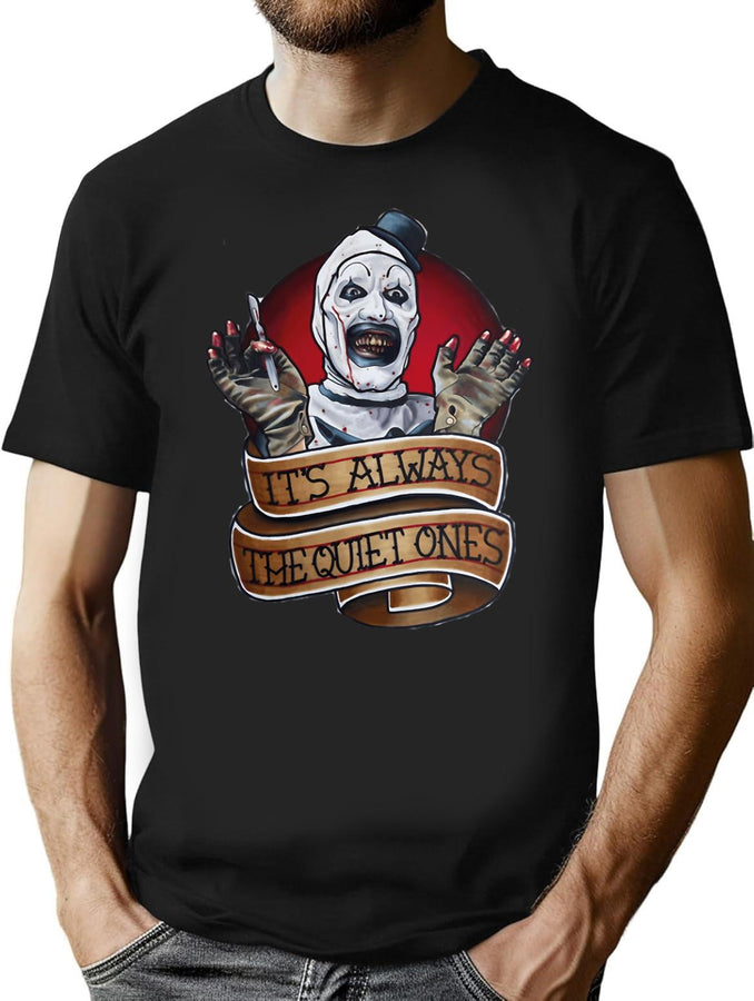 Terrifier 2T- T-Shirt for Men & Women, T-Shirts Graphic Tee - Black