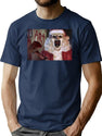 Terrifier 3 Art The Christmas Clown 688 Premium Heavyweight Cotton T-Shirt - Navy