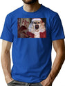Terrifier 3 Art The Christmas Clown 688 Premium Heavyweight Cotton T-Shirt - Blue