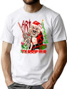 Terrifier 3 Art The Clown Christmas T-Shirt for Men & Women, T-Shirts Graphic Tee - White