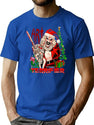 Terrifier 3 Art The Clown Christmas T-Shirt for Men & Women, T-Shirts Graphic Tee - Blue