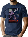 Terrifier 3 Art The Clown Movie Poster 70'S Style T-Shirt for Men & Women, T-Shirts Graphic Tee - Navy
