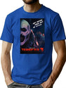 Terrifier 3 Art The Clown Movie Poster 70'S Style T-Shirt for Men & Women, T-Shirts Graphic Tee - Blue