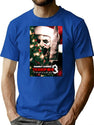 Terrifier 3 Christmas Clown T-Shirt for Men & Women, T-Shirts Graphic Tee - Blue