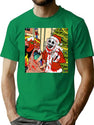 Terrifier 3 Christmas Fan Art T-Shirt for Men & Women, T-Shirts Graphic Tee - Green