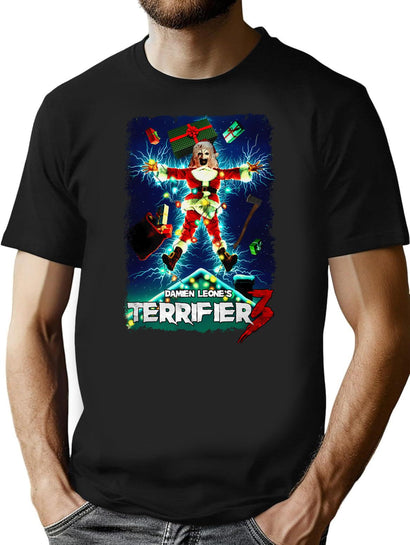 Terrifier 3 - Christmas Vacation T-Shirt for Men & Women, T-Shirts Graphic Tee - Black