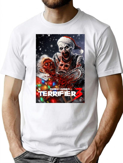 Terrifier 3 Horror Movie T-Shirt for Men & Women, T-Shirts Graphic Tee - Black