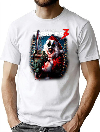 Terrifier 3 Merry Mayhem Premium Heavyweight Cotton T-Shirt - Black
