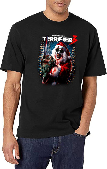 Terrifier 3 Merry Mayhem Black T-Shirt - Black