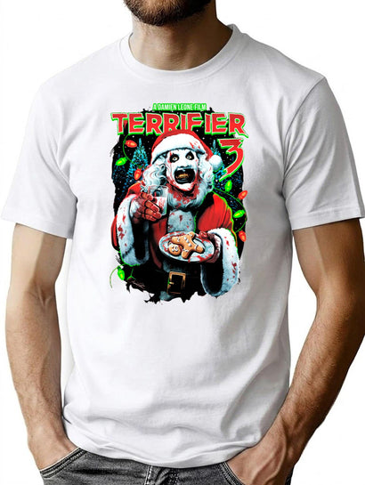 Terrifier 3 Milk and Carnage Premium Heavyweight Cotton T-Shirt - Black