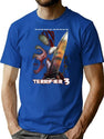 Terrifier 3 Movie Retro T-Shirt for Men & Women, T-Shirts Graphic Tee - Blue