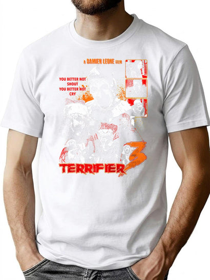 Terrifier 3 Movie T-Shirt for Men & Women, T-Shirts Graphic Tee - Black