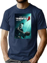 Terrifier 3 Poster Movie T-Shirt for Men & Women, T-Shirts Graphic Tee - Navy