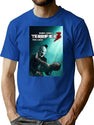Terrifier 3 Poster Movie T-Shirt for Men & Women, T-Shirts Graphic Tee - Blue