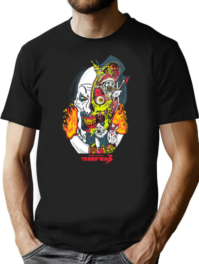 Terrifier 3 Season of Slaughter T-Shirt for Men & Women, T-Shirts Graphic Tee - Black