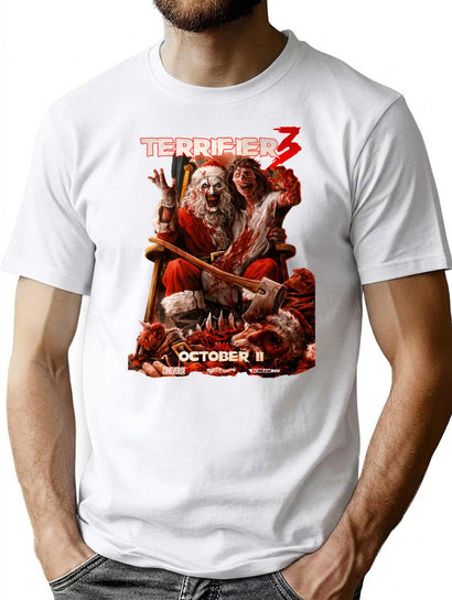 Terrifier 3 Vintage T-Shirt for Men & Women, T-Shirts Graphic Tee - Black